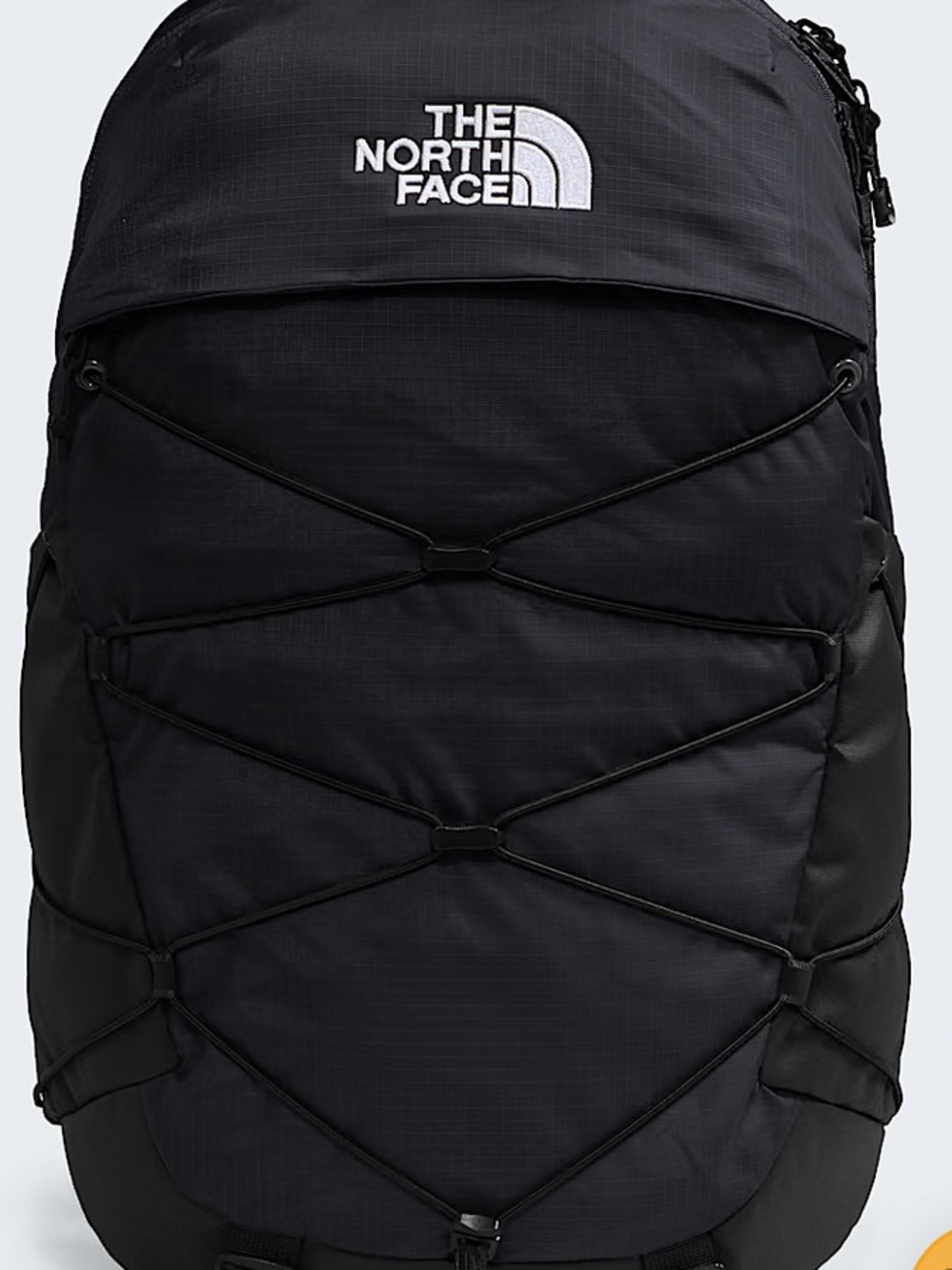 BNWOT The North Face Black Backpack with Front Bungee